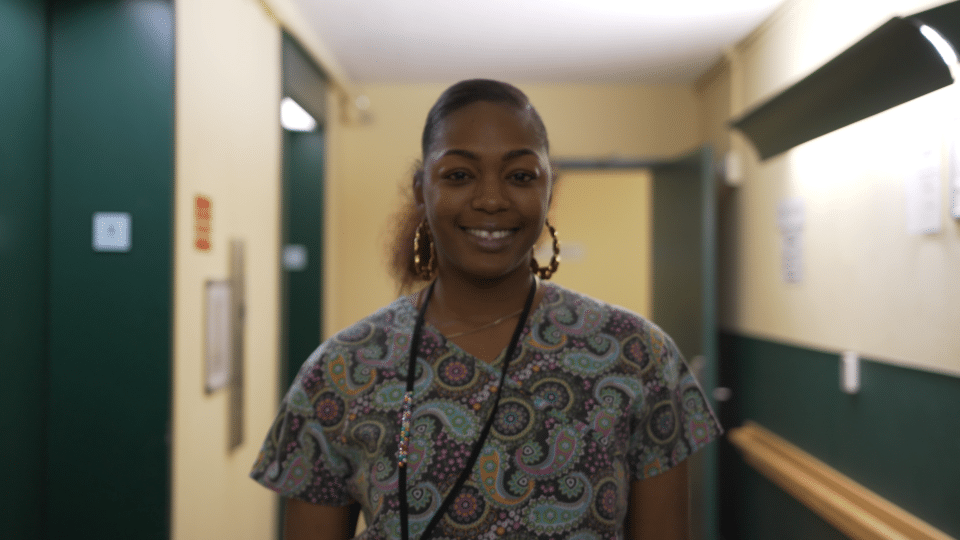 Bernardine nurse smiling #3