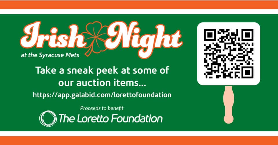 Irish Night at the Syracuse Mets VIP Loretto Foundation Event Loretto